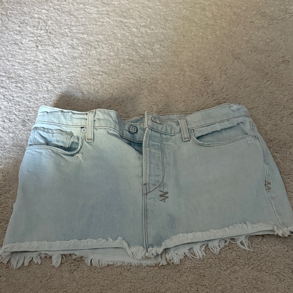 Kusbi Light Blue Denim Women Shorts
